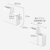 替えブラシ収納付き流せるトイレブラシスタンド プレート ホワイト.|s9
